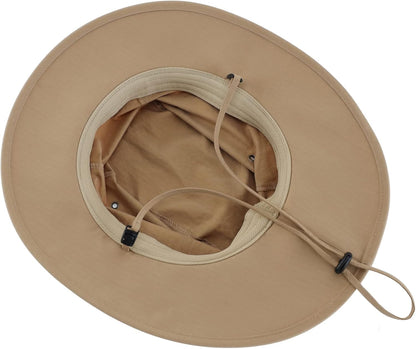 Home Prefer Summer UPF 50+ Men's Bucket Sun Hat Wide Brim Fishing Hat Safari Hat