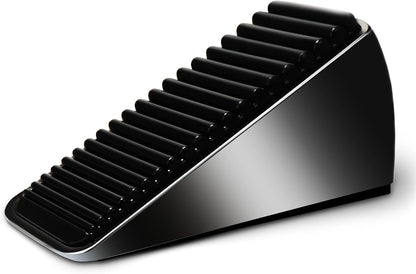 Heavy Duty Tall Door Stop Wedge - Large Door Stopper, Door Stoppers for Bottom of Door, Tall up to 2.6 in, Zinc Alloy and Silicone Made Suits Any Heavy Door Any Smooth Floor
