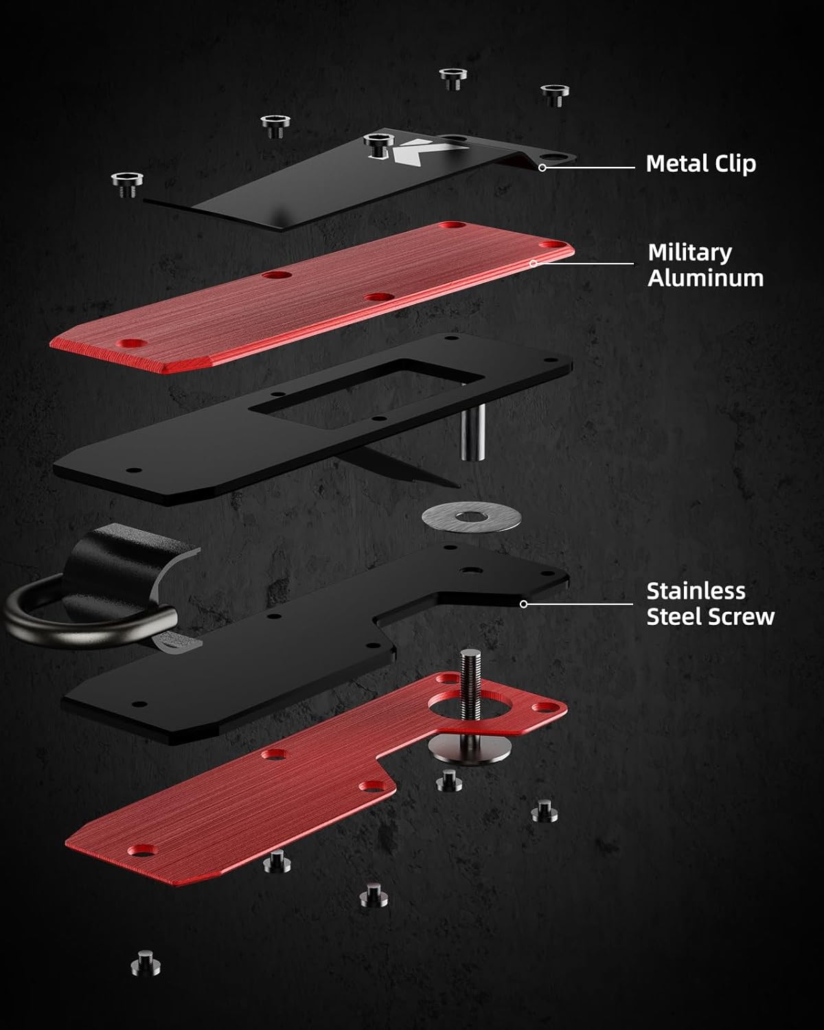 Key Organizer for Men Compact Key Holder Minimalist Key Case Metal Key Chain Key Holder for Keychain Secures 2-5 Keys