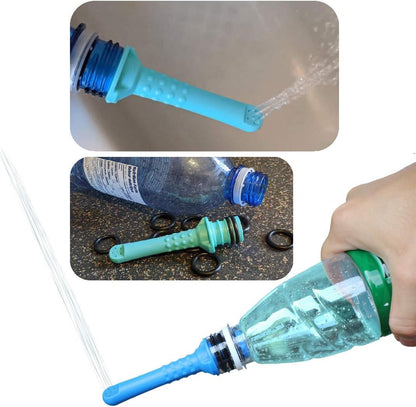 2PCS Backpacking Bidet - Portable Bidet for Toilet - Travel Bidets , Universal Shower Pipe for Traviling, Compatible with Every Bottle. Discreet,Ecological,Mini, Elderly,Sprayer,Personal,Handheld