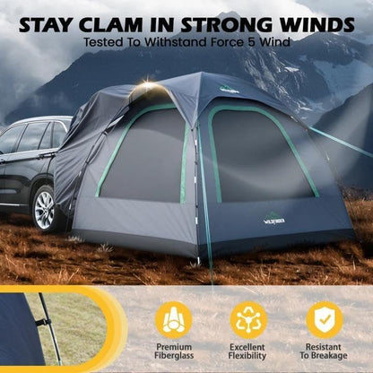 WildFinder SUV Tent, Car Tents for Camping, SUV Tailgate Tent for Family