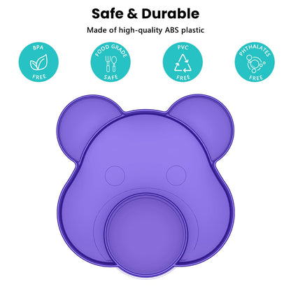 BlueOrigin Car Seat Snack Tray - Travel Tray for Kids Car Seat, Stroller, Booster and Anywhere with a Cup Holder, Toddler Road Trip Essentials Food Plate for Snacks, Toys, Entertainment (Purple)