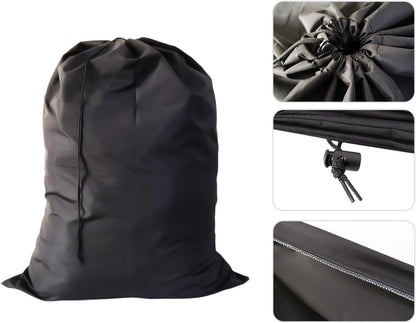 Extra Large Laundry Bag 6 Pack, Travel Laundry Bags with Drawstring Closure, 30"x40", for college, dorm and apartment dwellers (6Pcs Black)