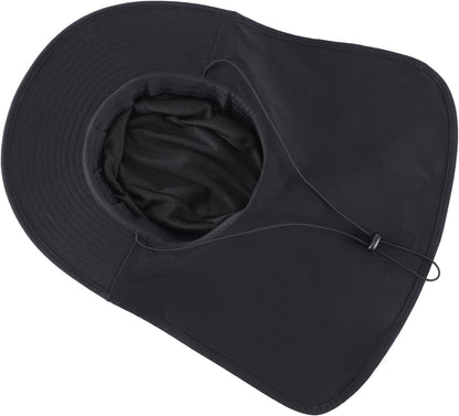 Home Prefer UPF 50+ Sun Hats for Men Women Wide Brim Fishing Hat with Neck Flap UV Protection Sunblock Safari Bucket Hat