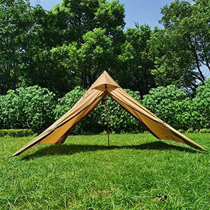 Ultralight Hot Teepee Tent with Stove Jack for 1-2 Person 3.4lb Four-cornered Shape Single Person Tent for Camping Hiking Backpacking - Easy to Set Up