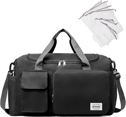 NPBAG Women Travel Duffel, Multi Functional Large Expandable Weekender Carry-on Tote, Gym Workout Overnight Bag, Mommy Hospital Bag for Labor and Delivery