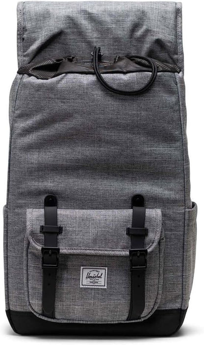 Herschel Supply Co. Little America Mid, Raven Crosshatch, One Size
