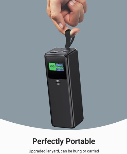 140W Power Bank, 27600mAh 3-Port PD3.1 Portable Charger Power Bank/ Portable Phone Charger with 140W C Port for Phone 16/15/14/13/12 Series, Ma-Book/Pad, Laptop, Tablet, Samsung, Steam Deck, Dell XPS