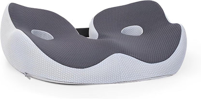 Seat Cushion, Seat Cushion for Sit Bone and Back Pain Relief, Butt, Tailbone, Hip, Hamstring, Posture Support - Memory Foam Comfort Ischial Tuberosity Pillow (Gray)