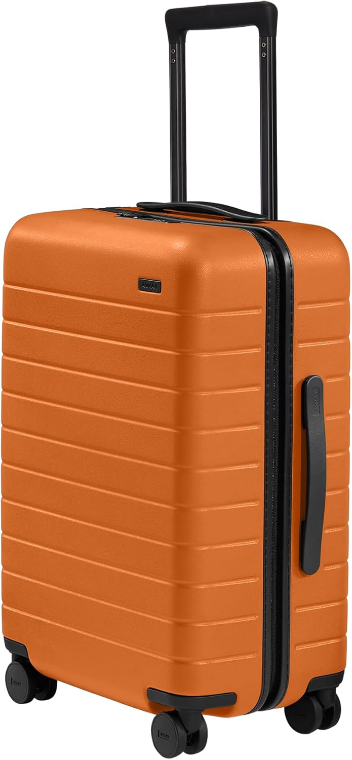 Away Bigger Carry-On Luggage, Lightweight Hardside Large Suitcase with Spinner Wheels, TSA Lock, Airline Approved, Sorbet Orange