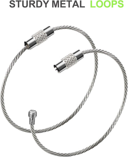 8 Pcs Luggage Tags for Suitcases, 26 Initial Letter Travel Luggage Baggage Identification Labels ID Tags Fully Bendable Tags with Stainless Steel Loop (Letter B, Green)