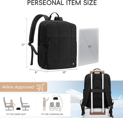 CLUCI Lightweight Travel Backpack Carry on Flight Approved, Puffy Gym Backpack with Shoe Compartment, Personal Item Travel Bag, 15.6 inch Laptop Backpack for Weekender Business