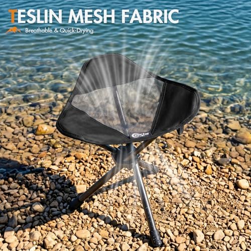 Portal 2 Pack Tall Folding Tripod Stool Portable Tripod Chair for Outdoor Camping