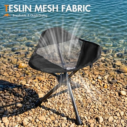 Portal Tall Folding Tripod Stool Portable Tripod Chair for Outdoor Camping