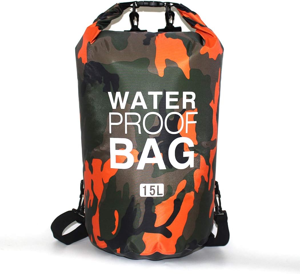 Waterproof Dry Bag 2L/5L/10L/15L/20L/30L, Roll Top Sack Keeps Gear Dry for Kayaking, Rafting, Boating, Swimming, Camping, Hiking, Beach, Fishing with Free Waterproof Phone Case