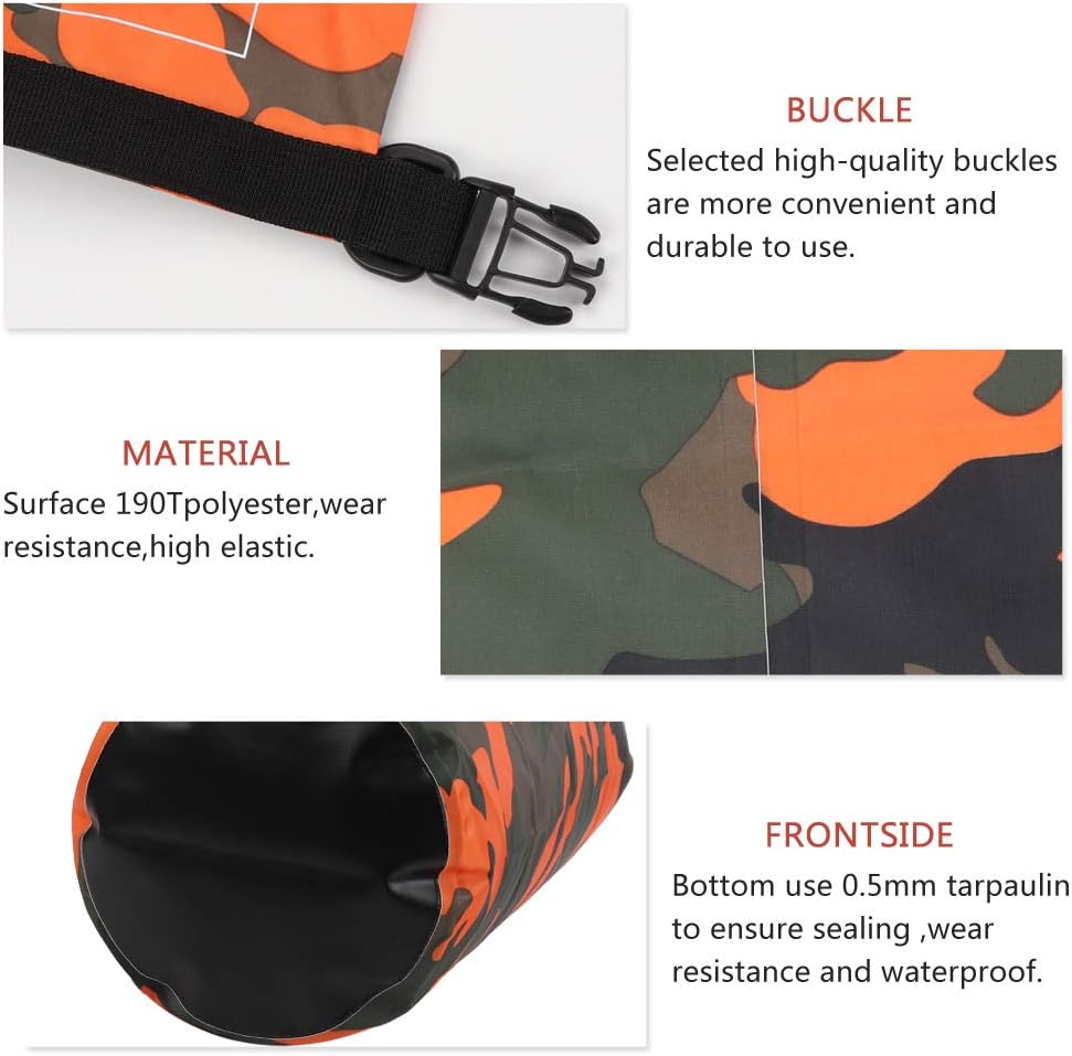 Waterproof Dry Bag 2L/5L/10L/15L/20L/30L, Roll Top Sack Keeps Gear Dry for Kayaking, Rafting, Boating, Swimming, Camping, Hiking, Beach, Fishing with Free Waterproof Phone Case