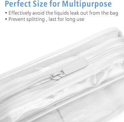 PACKISM Clear Toiletry Bag, 5 Pack TSA Approved Toiletry Bag Quart Size Bag - Image 6