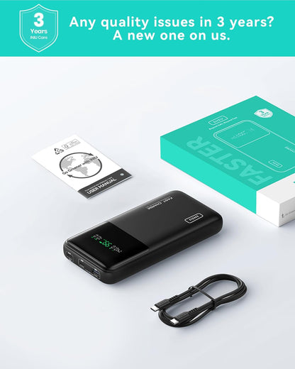 INIU 140W Power Bank, 27000mAh High Capacity Laptop Portable Charger, USB C in&Out Tablet Powerbank, Digital Display Phone Charger, Travel Charger Compatible with iPhone 16, iPad, MacBook, Laptop etc.