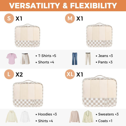 BAGAIL 9 Set Packing Cubes Luggage Packing Organizers for Travel Accessories