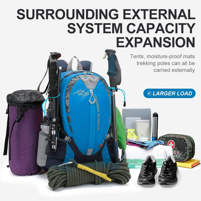 INOXTO Small Hiking Backpack with 2L Water Bladder and Rain Cover, 25L Hydration Daypack for Travel, Cycling, Camping, Outdoor