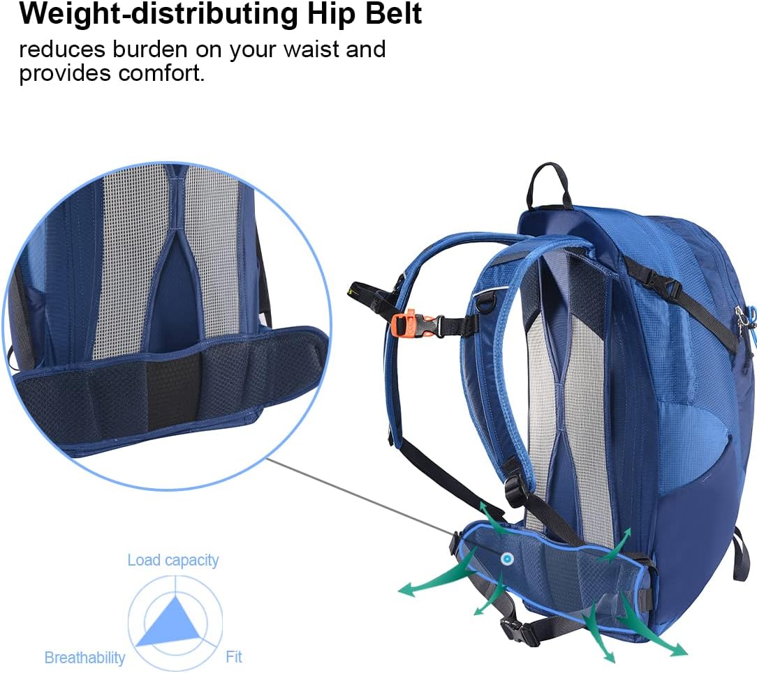 KAILAS Q-WIND II 28L Hiking Daypack Waterproof Lightweight Backpack with Rain Cover for Men Women Travel Outdoor