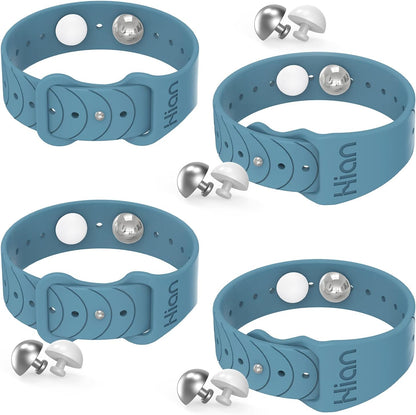 Hion Motion Sickness Bracelets Sea Sickness Wristbands for Motion Sickness/Morning Sickness/Pregnancy Nausea Anti Nausea Wristband Acupressure Nausea Bands Motion Sickness Bands（2Pairs Blue）