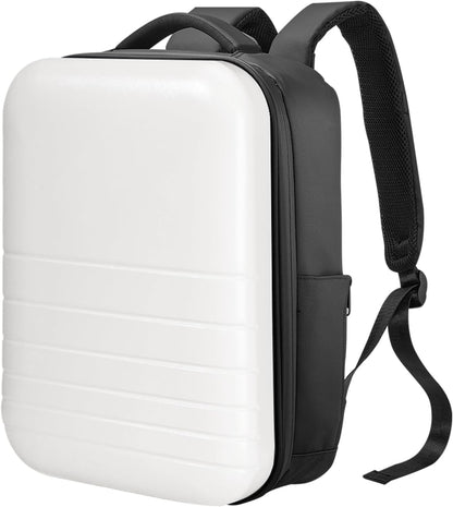 SOKOK Carry On Travel Backpack Waterproof Business Backpack with Laptop Compartment, Hardshell Computer Backpack for Men and Women, White