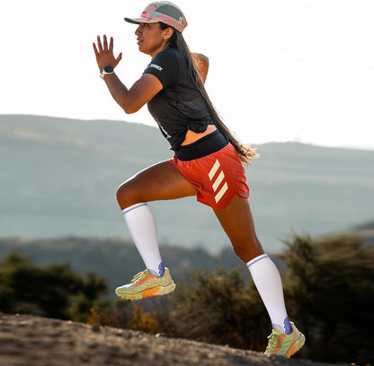 Kickticks 4 Pairs Compression Socks for Woman & Man Unisex 20-30mmHg Knee high Plus Size Wide Calves for Flying Running…