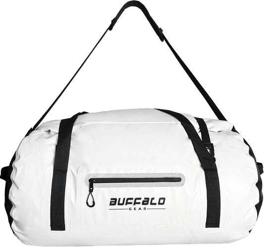 Buffalo Gear Waterproof Duffle Bag 40L 60L 80L Roll-top Dry Bag Heavy Duty Waterproof Duffel Travel Bag for Kayaking Rafting Boating Fishing Camping