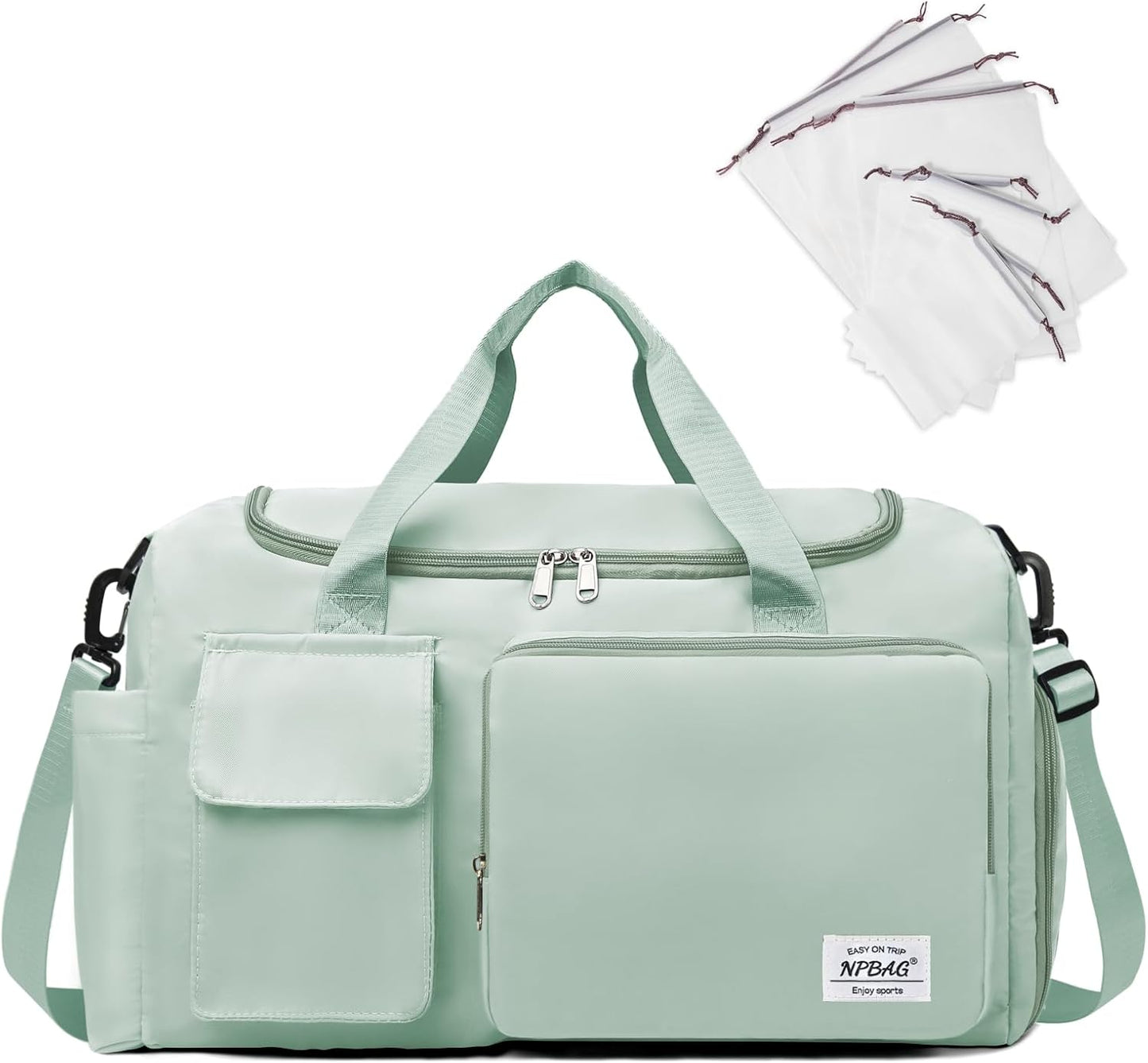 NPBAG Women Travel Duffel, Multi Functional Large Expandable Weekender Carry-on Tote, Gym Workout Overnight Bag, Mommy Hospital Bag for Labor and Delivery