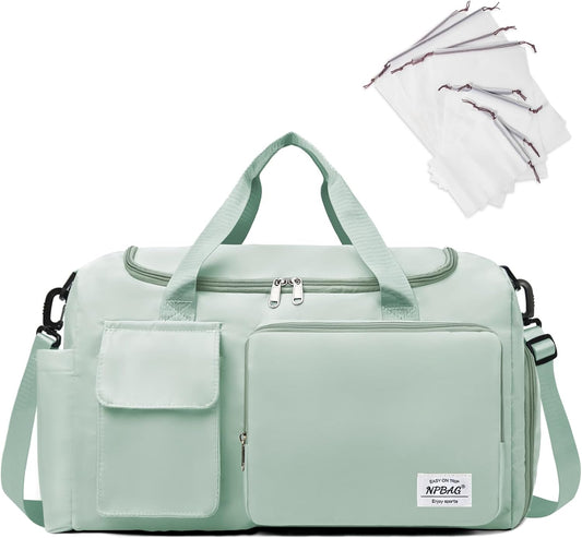 NPBAG Women Travel Duffel, Multi Functional Large Expandable Weekender Carry-on Tote, Gym Workout Overnight Bag, Mommy Hospital Bag for Labor and Delivery