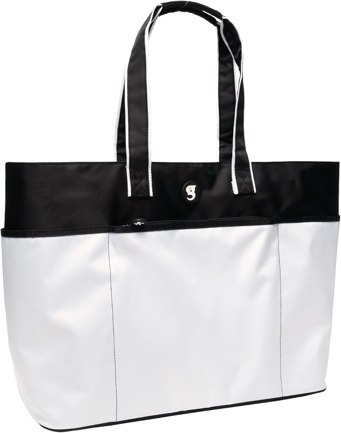 geckobrands Oversized Beach Tote – Large and Stylish Beach Bag with 4 Exterior Pockets and Zippered Internal Compartment