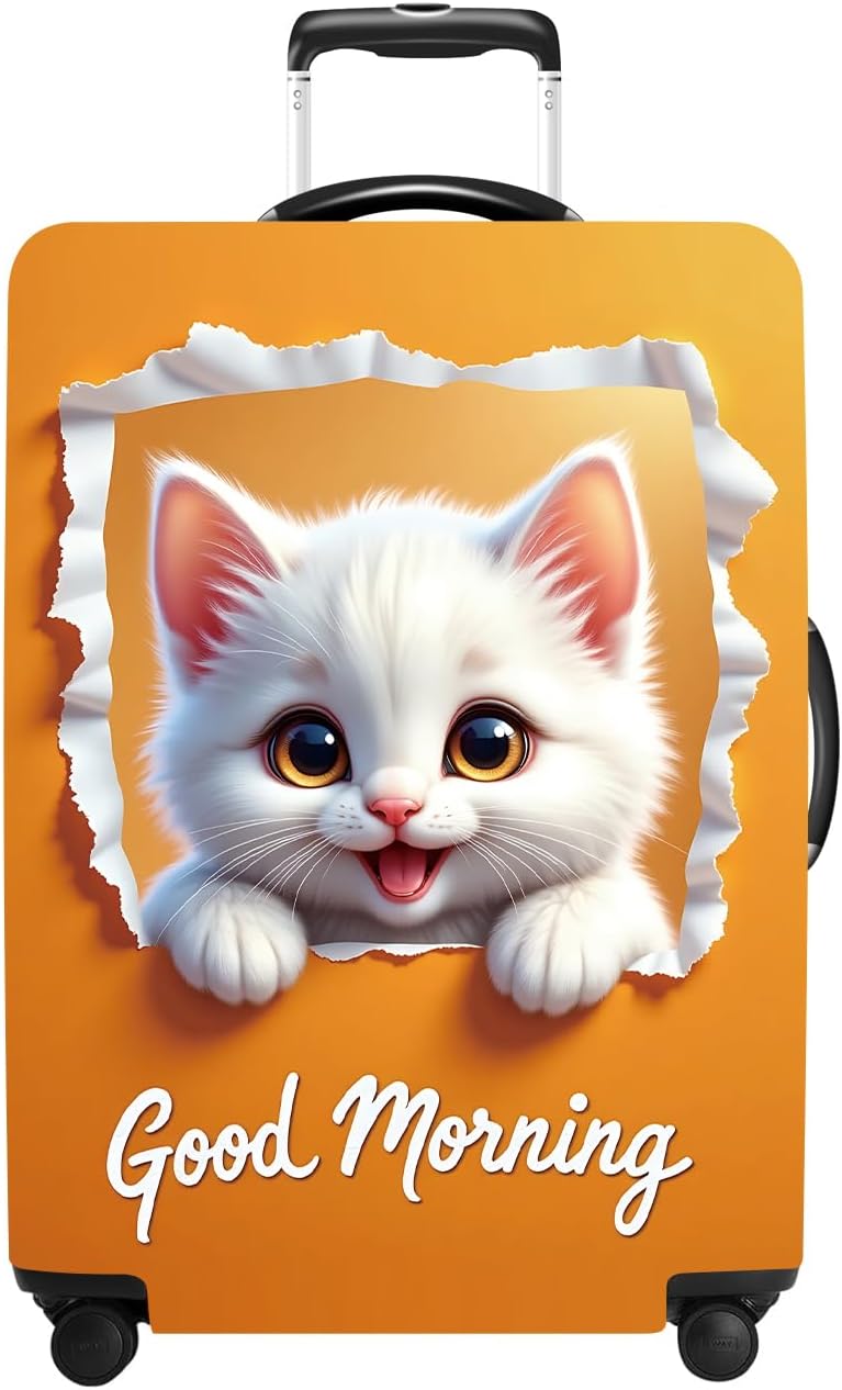 Luggage Cover Washable Suitcase Protector Anti-scratch Suitcase cover Fits 20-34 Inch Luggage (CAT2, S(20-22inch suitcase))