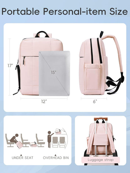 CLUCI Lightweight Travel Backpack Carry on Flight Approved, Puffy Gym Backpack with Shoe Compartment, Personal Item Travel Bag, 15.6 inch Laptop Backpack for Weekender Business