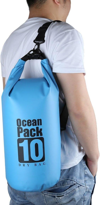Dry Bag Waterproof Backpack 5L/10L/20L/30L Roll Top Waterproof Bag,Floating Dry bags for Kayaking,Swimming,Boating,Camping,Beach.