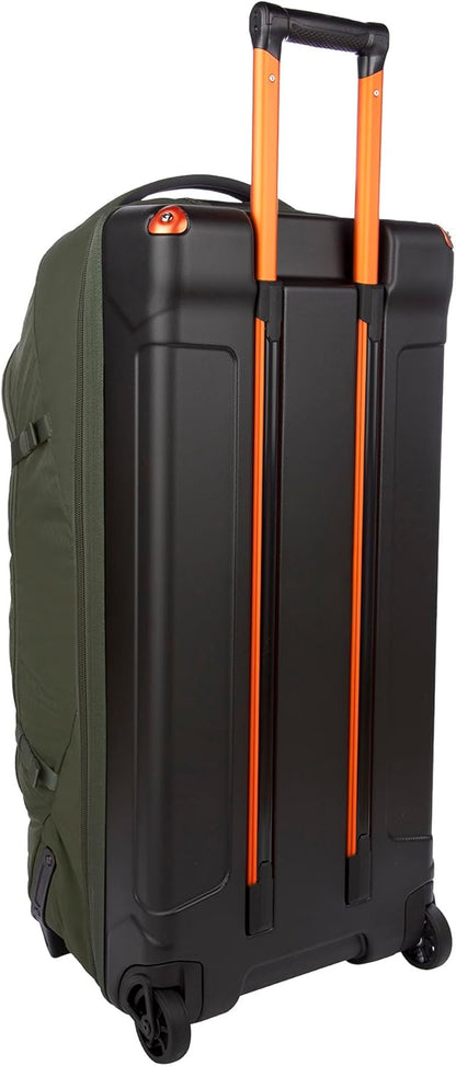 Eddie Bauer Expedition Rolling Duffel Bag with Wheels | Travel | Check-In | Luggage | Rugged | Durable - Dark Thyme, 34"