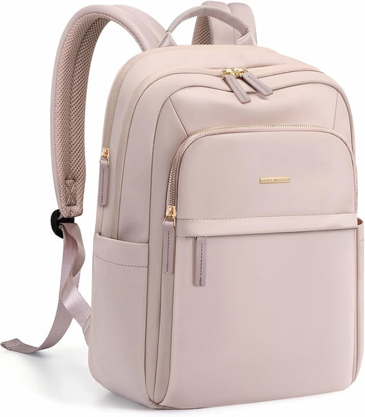 Travel Backpack for Women Personal Carry On Bag Business Weekender Hiking Multilayer Laptop Bag,16 Inch,Pink