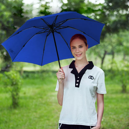 LANBRELLA Compact Reverse Folding Umbrella Auto Windproof Travel Umbrella