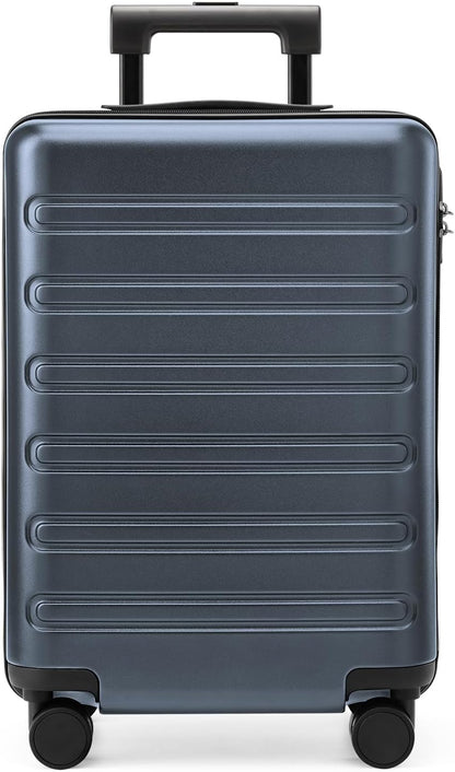 Carry on Luggage 22 X 14 X 9 Airline Approved, 20 Inch Luggage for 3-5 Days Travel, Double Spinner Wheels, 100% Hardshell PC, TSA Lock (09-Grey, Checked 28-Inch)