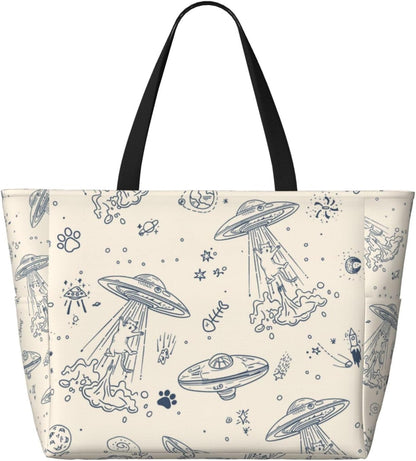 Beach Bag for Women Beach Tote Bag Waterproof Sandproof Large Bags with Zipper Big Capacity for Vacation Travel