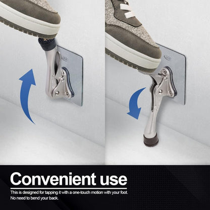 One-Touch Doorstop Adhesive Bracket (White, 4inch x 1pack)