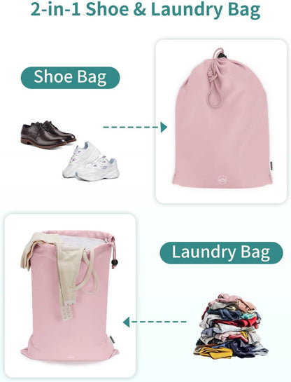 WANDF 7 Set Compression Packing Cubes for Travel, Shirt Folder for Wrinkle-Free, Suitcase Organizer Bags Set for Carry-On Checked Luggage Duffle Bag Women Men(Pink)