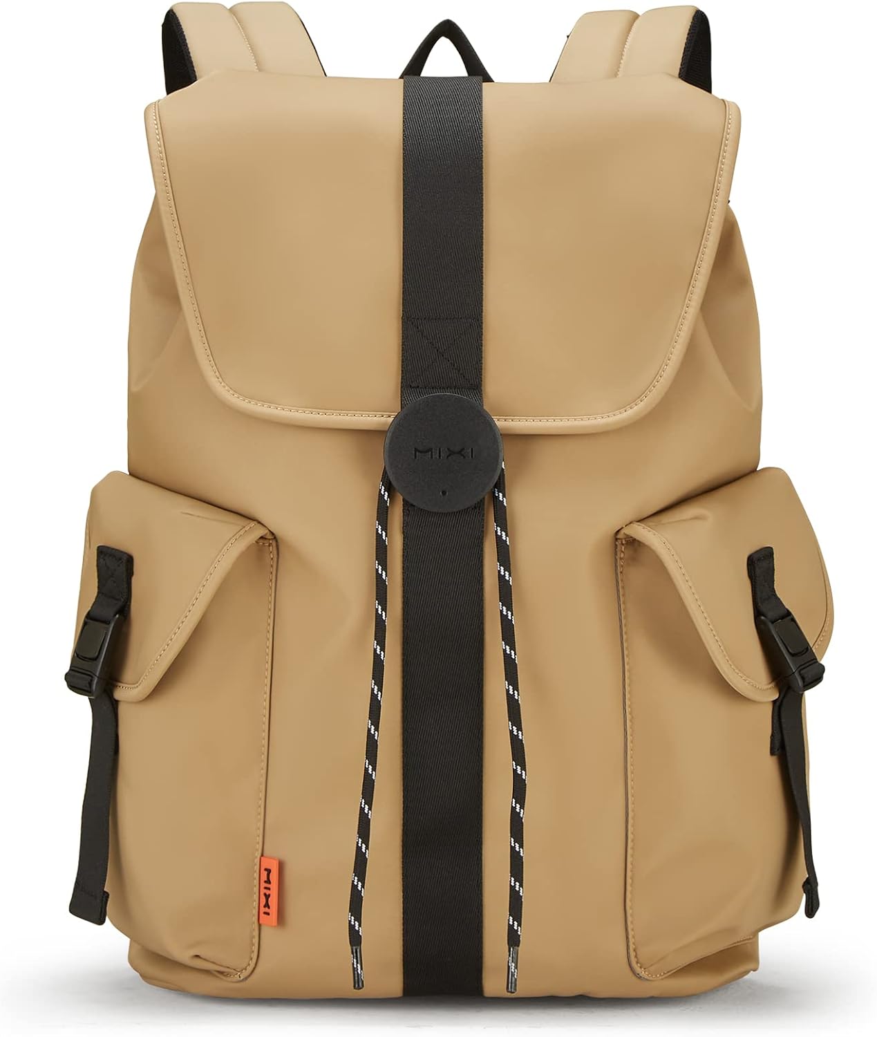 mixi Travel Laptop Backpack for Women & Men, Carry On Backpack fits 16'' Laptop Waterproof Rucksack,17 Inch, Mocha Brown