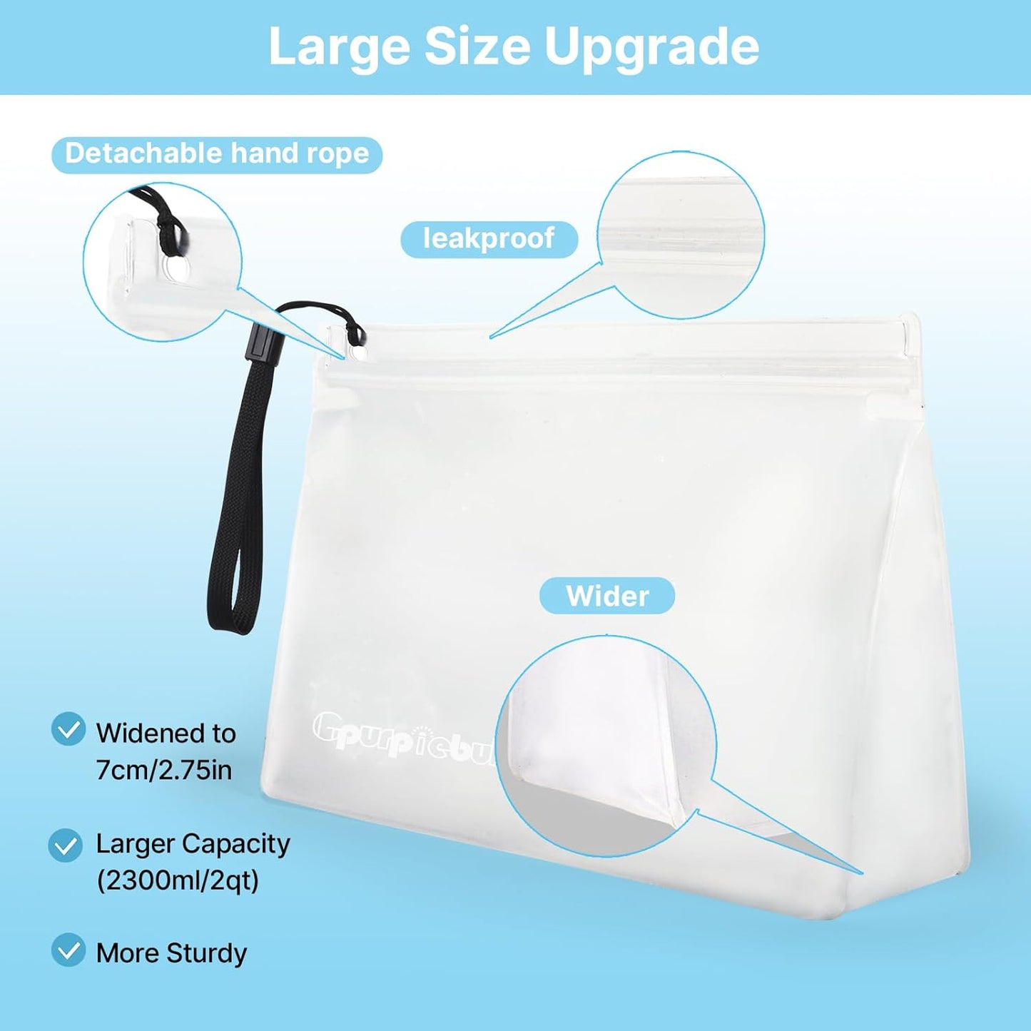 10 Pack TSA Approved Toiletry Bag, Clear Travel Toiletry Bag, Quart Size PEVA Leakproof Makeup Cosmetic Bag for Toiletries Traveling Trips, Carry on Airline Compliant Bags for Men & Women