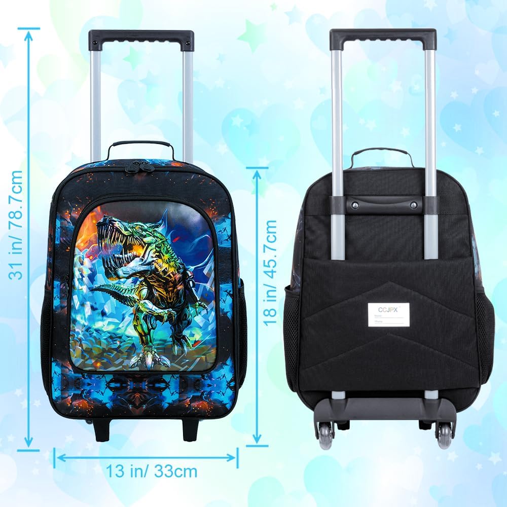 Kids Luggage for Boys Girls, Toddler Rolling Travel Carry on Suitcase with Wheels