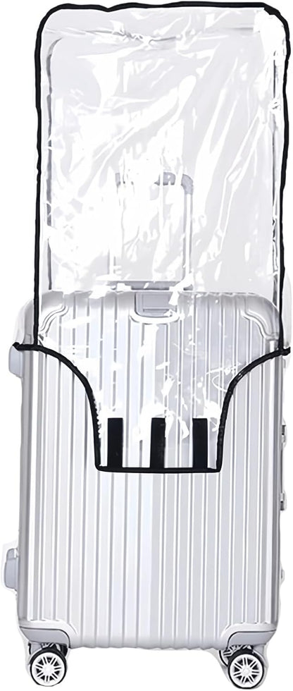 JenKin Luggage Protector Suitcase Cover PVC Waterproof Travel Suitcase Fits Most 20" to 30" (22" (15.0" L x 10.2" W x 21.7" H))