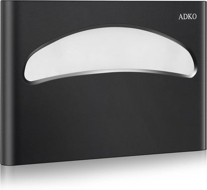 Toilet Seat Cover Dispenser Wall Mounted SUS 304 Stainless Steel (Matte Black)