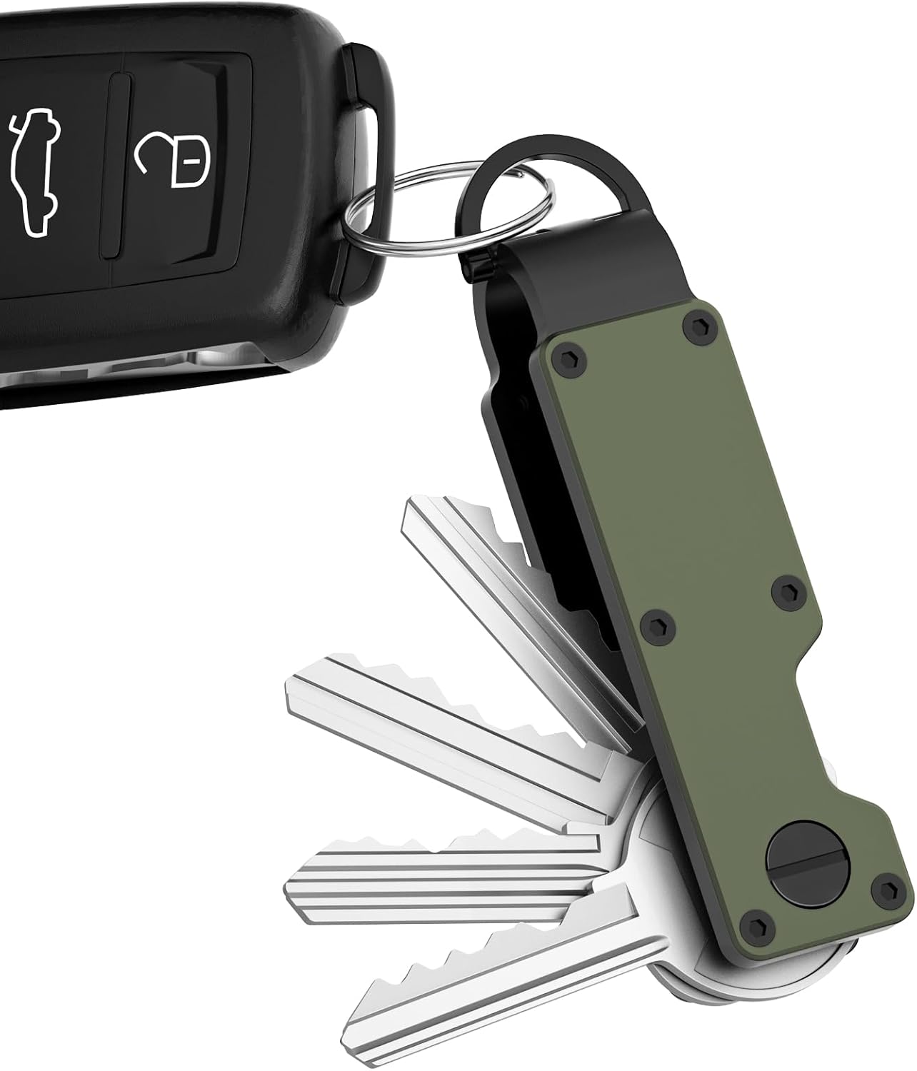 Key Organizer Minimalist Innovative Keyholder Compact Keys Organizer Smart KeyChain Secures 2-6 Keys