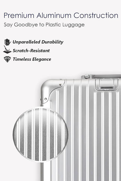 28 Inch All Aluminum Checked in Luggage - Image 3
