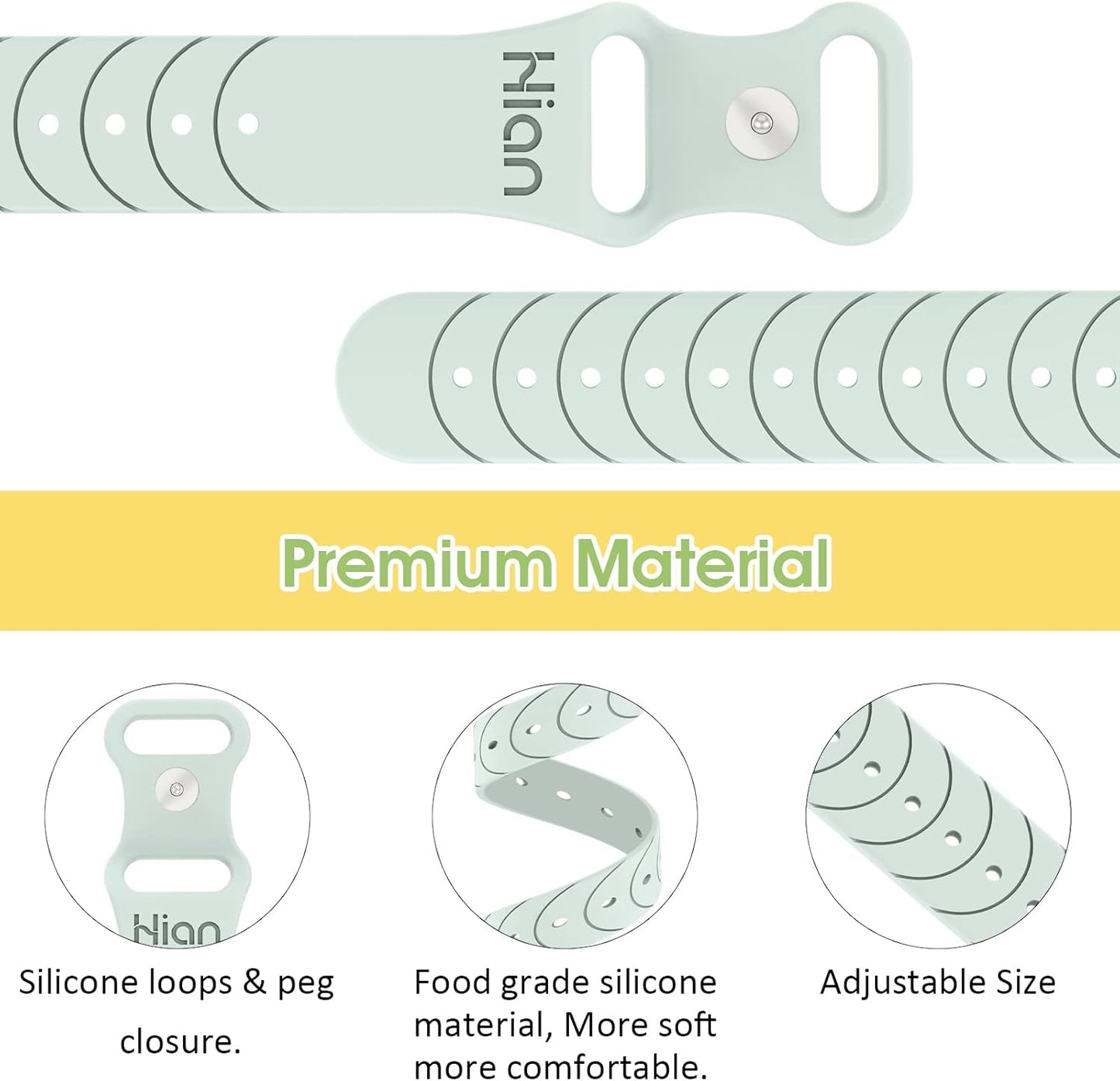 Hion Motion Sickness Bracelets Sea Sickness Wristbands for Motion Sickness/Morning Sickness/Pregnancy Nausea Anti Nausea Wristband Acupressure Nausea Bands Motion Sickness Bands（2Pairs Beryl）